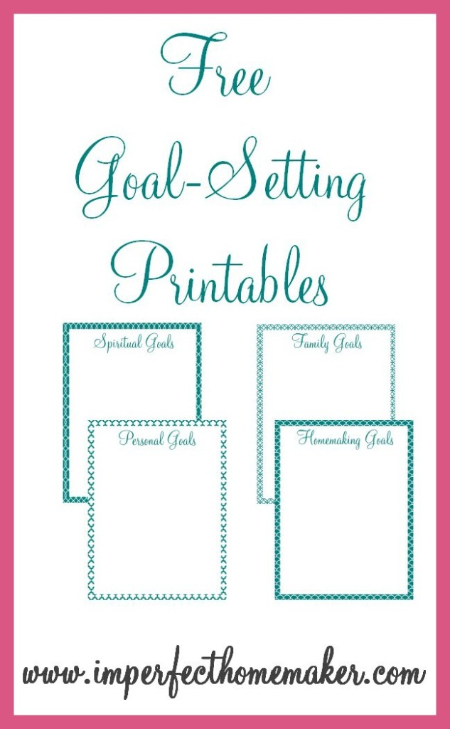 Free Goal-Setting Printables