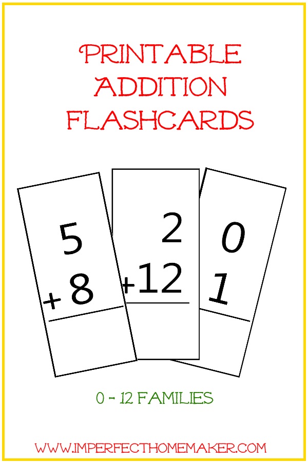 addition flashcards