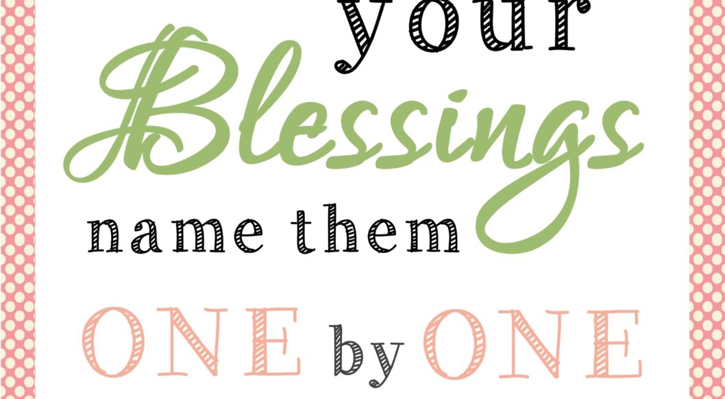 Count your Blessings printable - awesome quick and easy gift idea for mom or grandma