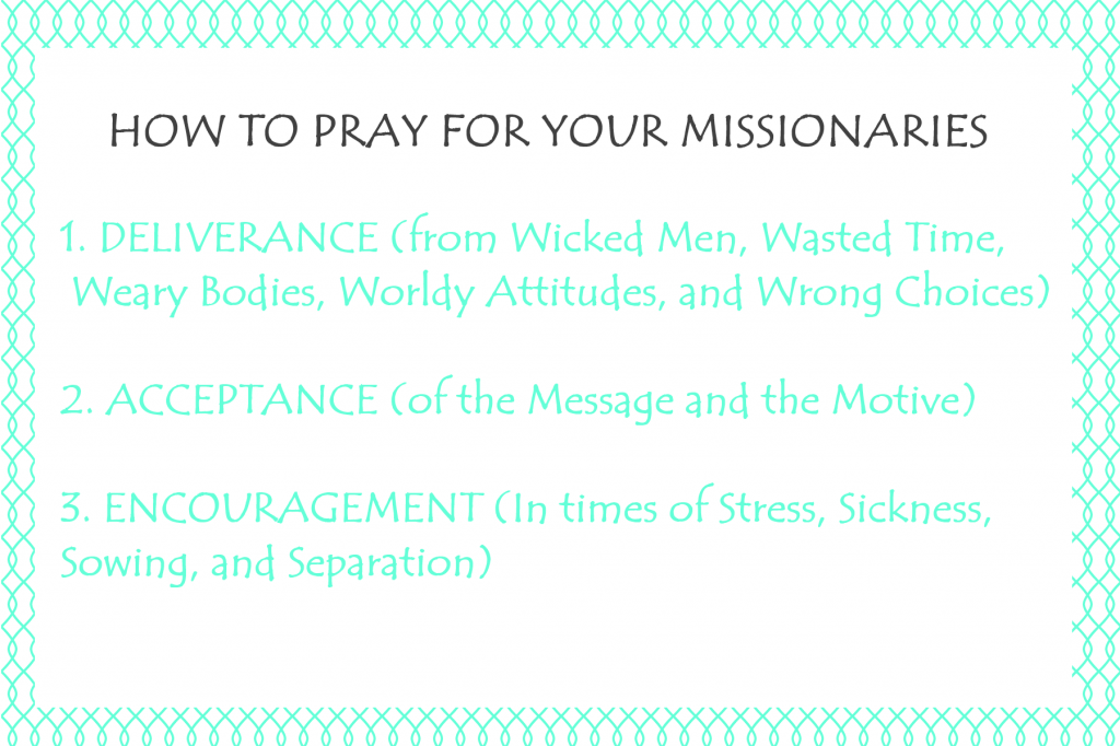 How to Pray for Missionaries