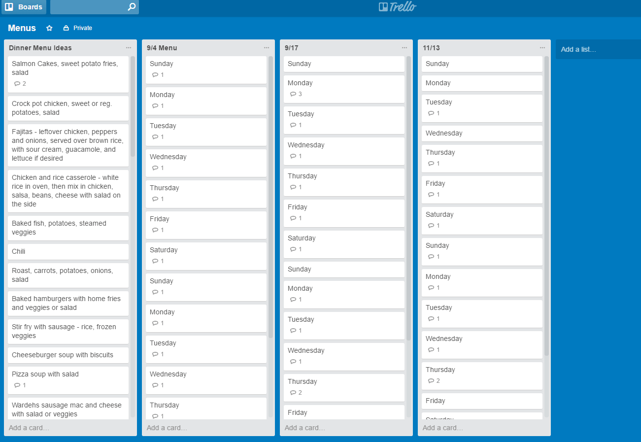 Trello board